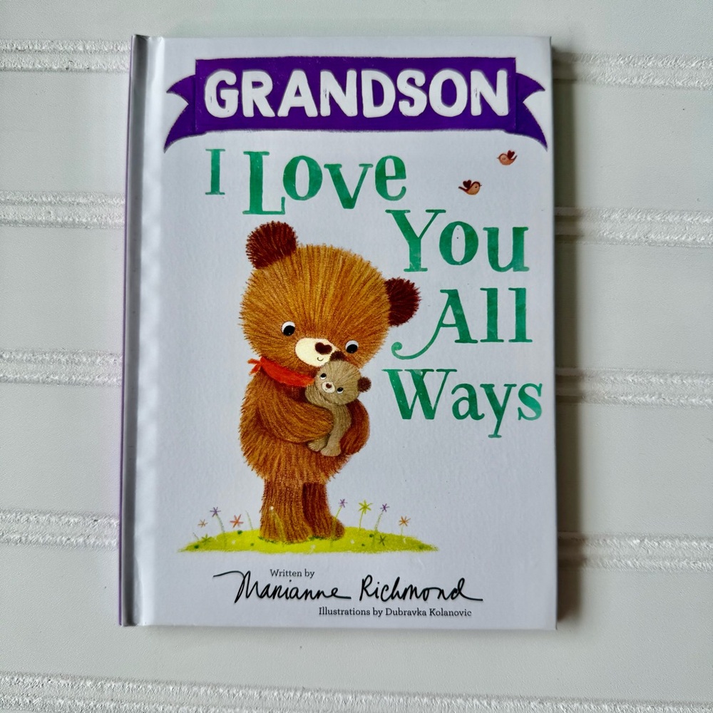 Grandson Book with Bear Illustration ( NEW)